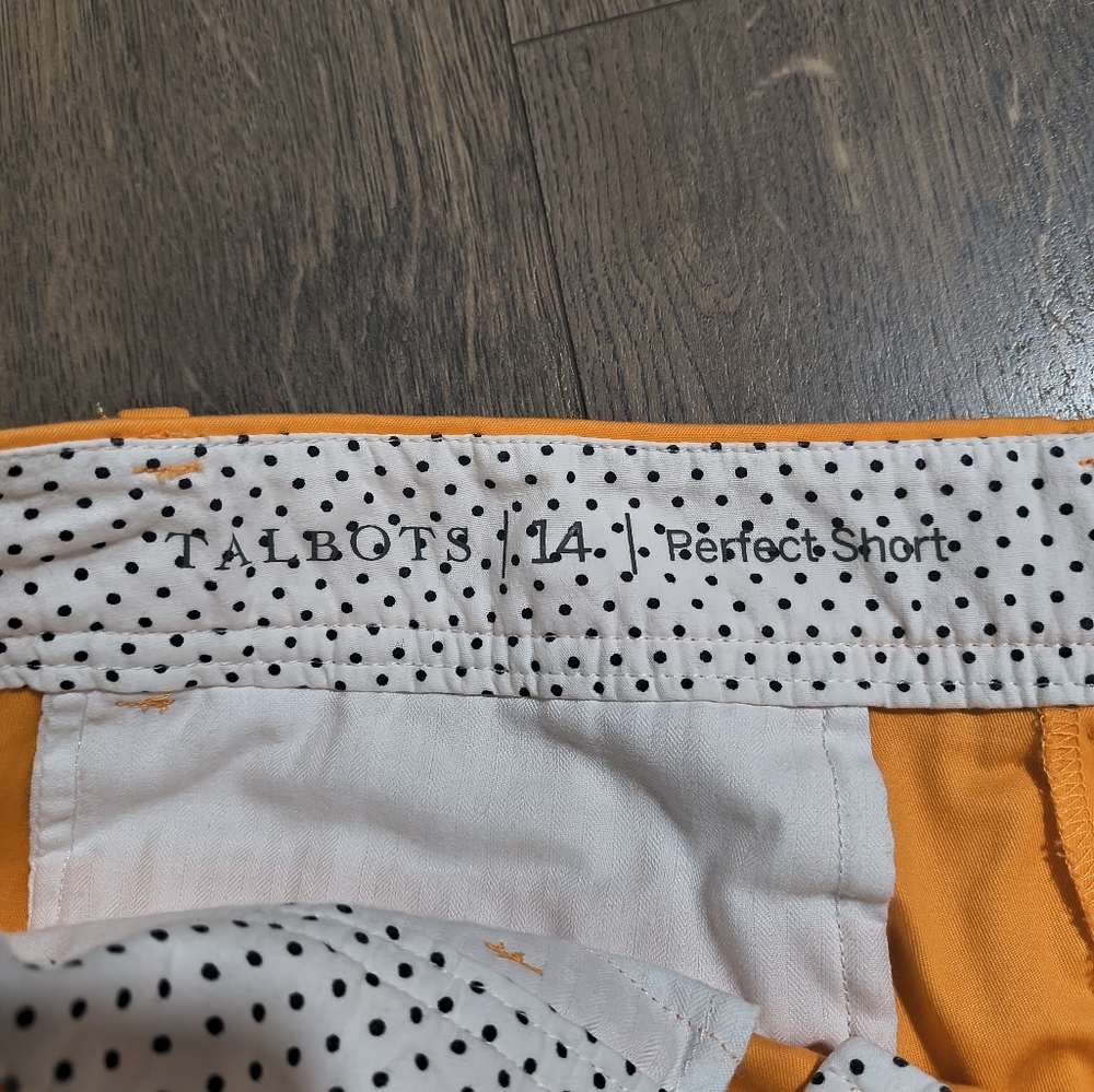 Talbots Orange Women's Summer Shorts Casual Vacation Size 14 - Picture 2 of 7